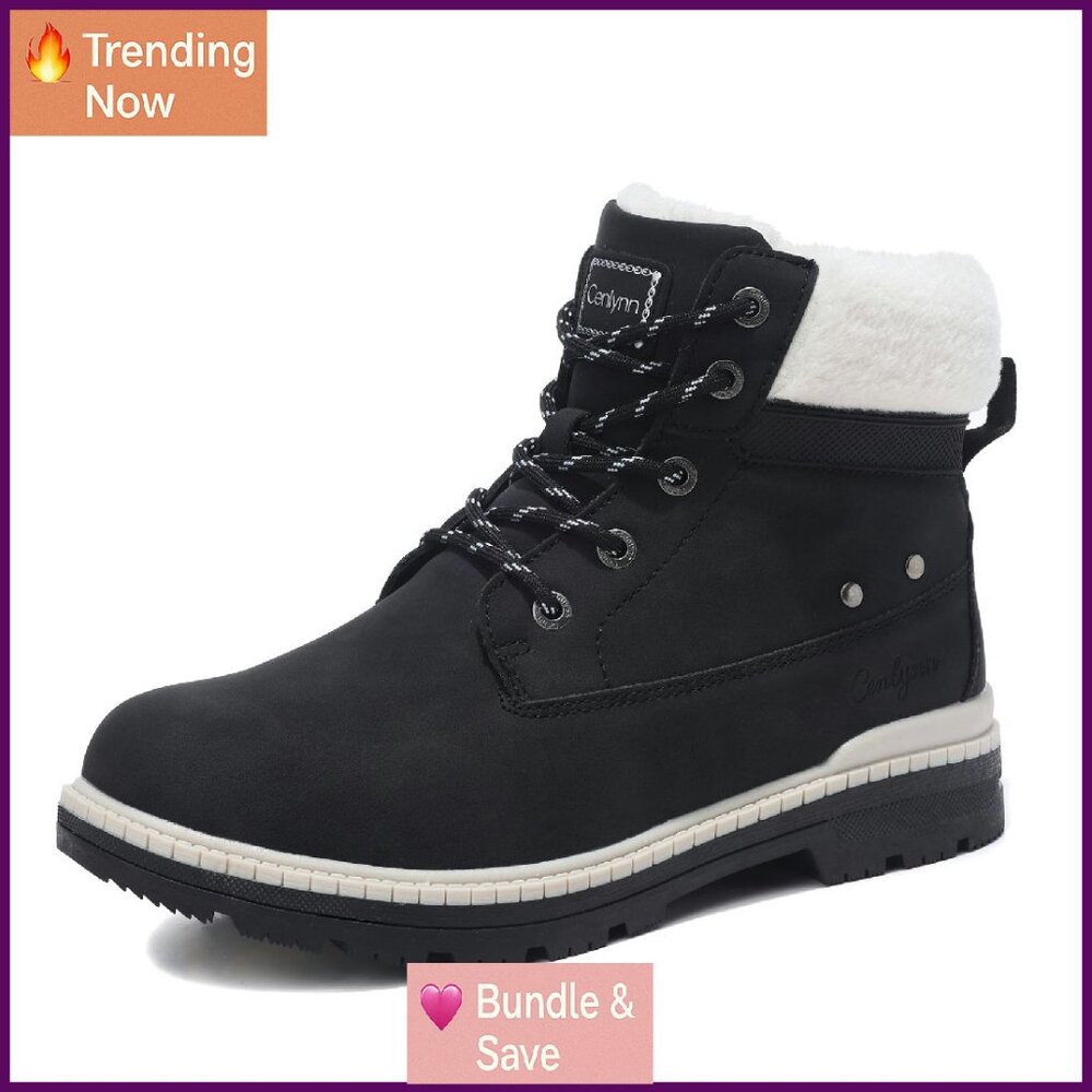 Women's Winter Snow Boots Warm Fur Lined Ankle Booties Non Slip